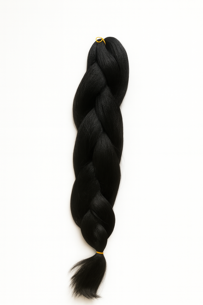 True Kyn natural black pre-stretched braiding hair by TaiKyn